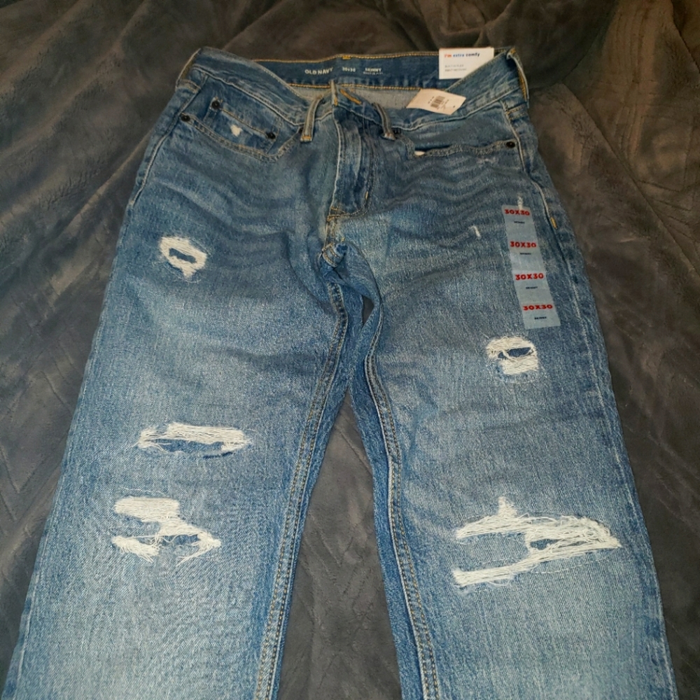 Mens Distressed  Jean's